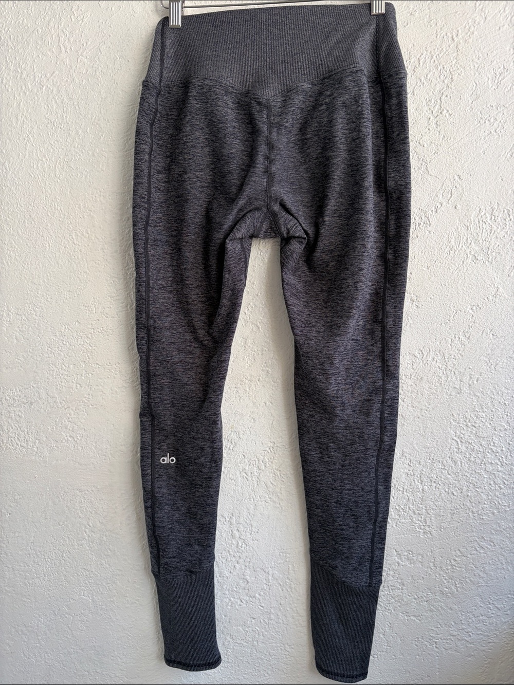 Alo High-Waist Heathered Gray Leggings - Picture 2 of 7